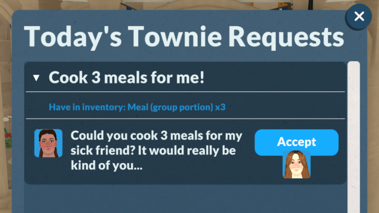 Paralives: Cook 3 Meals for Me Quest