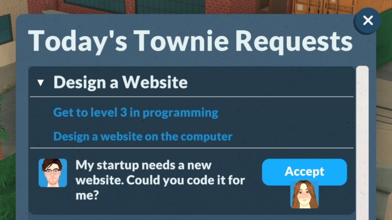 Paralives: Design a Website Quest