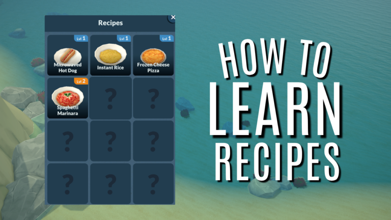 How to Learn Recipes in Paralives