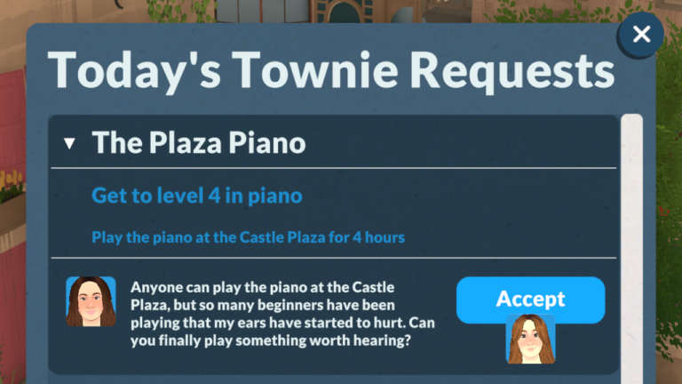 Paralives: The Plaza Piano Quest
