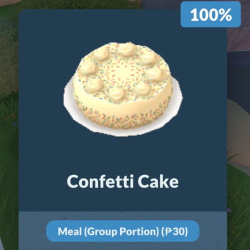 This image is a screenshot from Paralives showing the option to bake a confetti cake 
